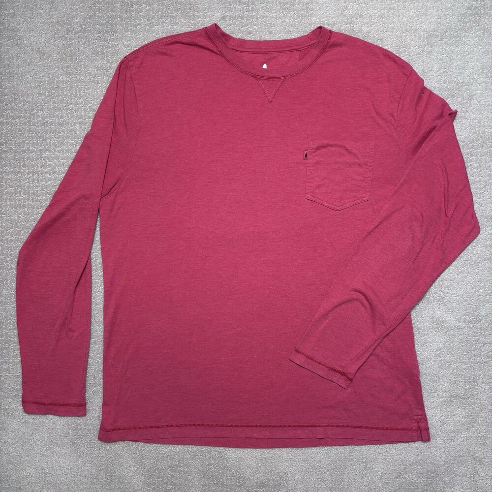 Johnnie-O Long Sleeve Pocket Tee Men's XL T-shirt Surfer Casual Lightweight